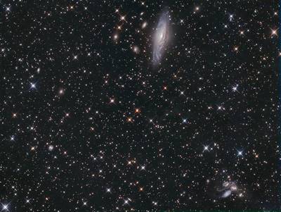 NGC7331 and Stephans Quintlet